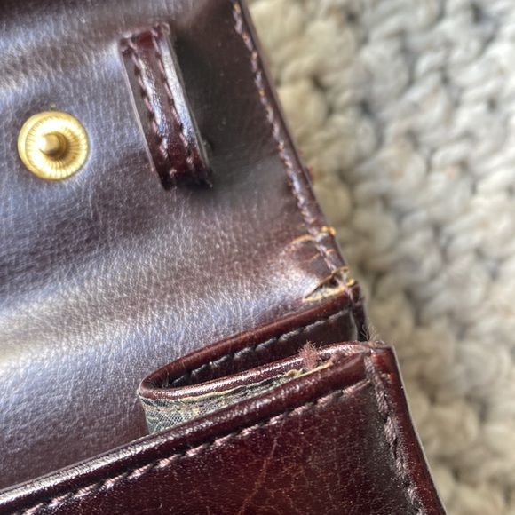 Vintage Belle Rose Leather Small Briefcase Purse - Picture 17 of 17